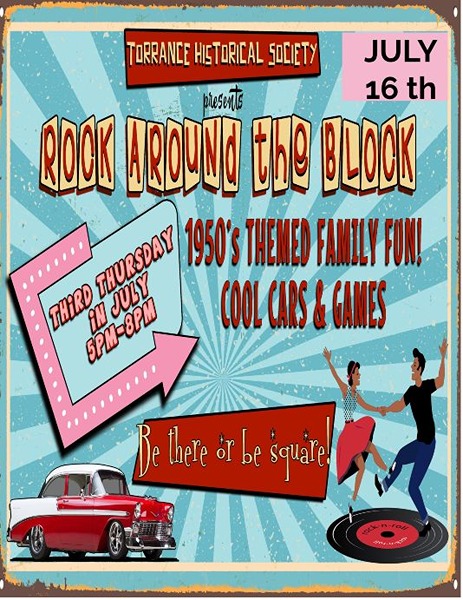 Rock Around the Block Car Show flyer July 2026